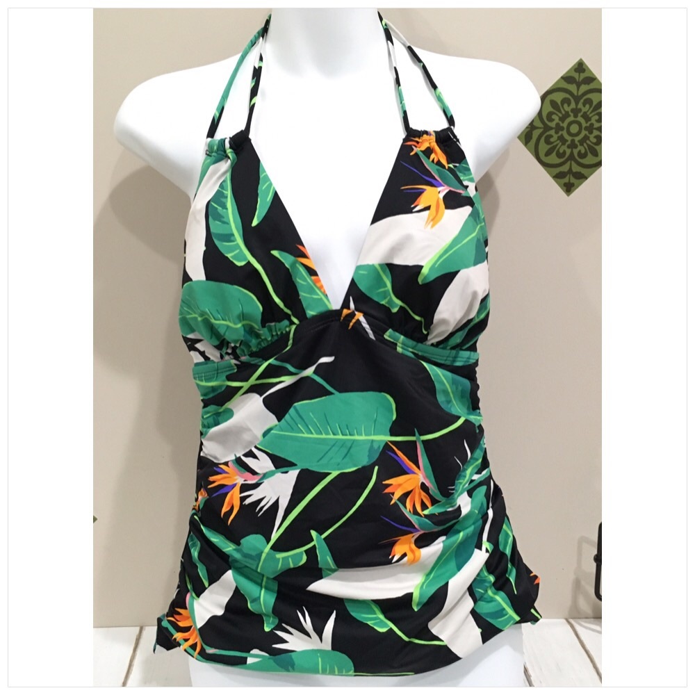 Clearance!⚠️ NWT Coastal Blue Convertible Halter Tankini Swim Top, Size Small